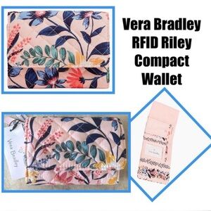 Vera Bradley RFID Riley Compact Wallet in Paradise